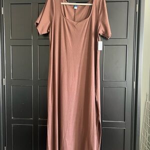 Old Navy Brown Maxi Dress - XXL